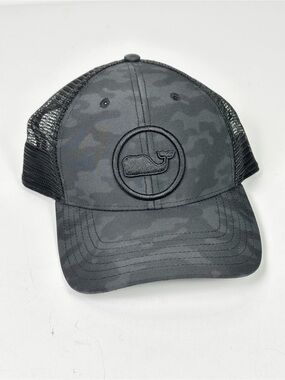 Vineyard VinesBlack Camo Whale Dot Performance Trucker Hat NEVER WORN